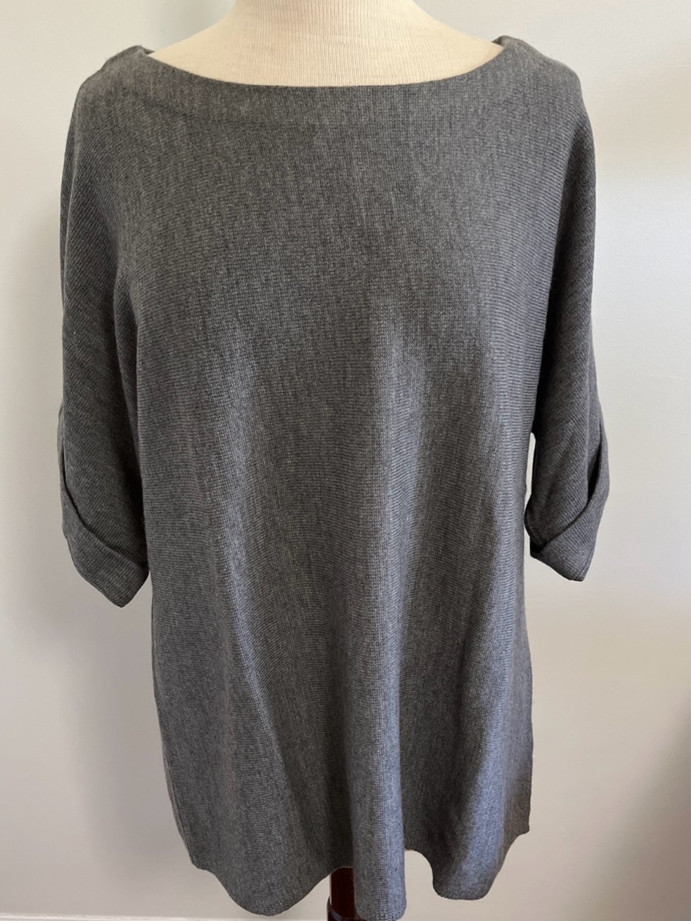 Eileen Fisher Boatneck Dropped Shoulder Sweater